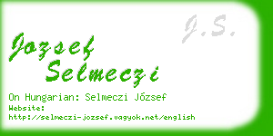 jozsef selmeczi business card