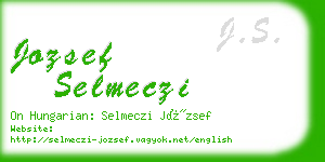 jozsef selmeczi business card